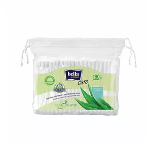 Ватні палички Bella Cotton Care з екстрактом алое (160 шт.) Ватні палички Bella Cotton Care з екстрактом алое (160 шт.)