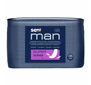 Урологічні прокладки SENI MAN SUPER 20шт. Урологічні прокладки SENI MAN SUPER 20шт.