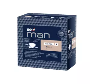 Урологічні прокладки SENI MAN Light level 1, 15шт. Урологічні прокладки SENI MAN Light level 1, 15шт.