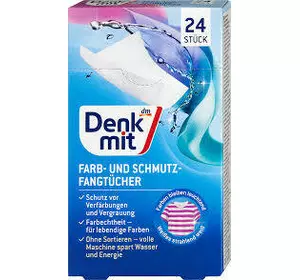 Серветки проти передачі кольорів Denkmit, 24 шт Серветки проти передачі кольорів Denkmit, 24 шт