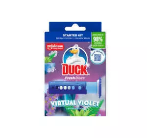 Диски чистоти для унітазу Duck Virtual Violet в дозаторі 36 мл Диски чистоти для унітазу Duck Virtual Violet в дозаторі 36 мл