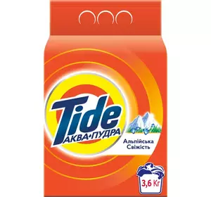 Пральний порошок Tide Аква-Пудра Альпійська Свіжість 3.6 кг Пральний порошок Tide Аква-Пудра Альпійська Свіжість 3.6 кг