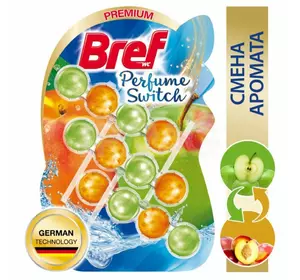 Засіб для чищення унітазу (туалетний блок) Bref Perfume Switch, Зміна аромату (солодкий персик, яблуко) 3*50 г Засіб для чищення унітазу (туалетний блок) Bref Perfume Switch, Зміна аромату (солодкий персик, яблуко) 3*50 г