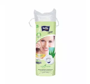 ВАТНІ ДИСКИ КРУГЛІ BELLA Cotton Care з екстрактом алоє 70 шт ВАТНІ ДИСКИ КРУГЛІ BELLA Cotton Care з екстрактом алоє 70 шт
