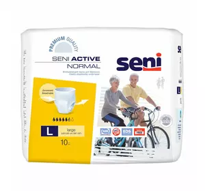 Поглинаючі труси для дорослих SENI ACTIVE Normal large (3) 10шт. Поглинаючі труси для дорослих SENI ACTIVE Normal large (3) 10шт.