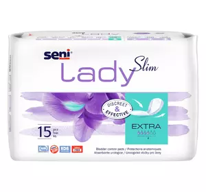 Урологічні прокладки SENI LADY EXTRA 15шт. Урологічні прокладки SENI LADY EXTRA 15шт.