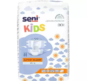 Підгузники для дітей старшого віку Seni Kids junior Super (30 шт.) Підгузники для дітей старшого віку Seni Kids junior Super (30 шт.)