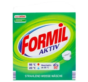 Пральний порошок FORMIL Aktiv універсальний (80 прань), коробка, 5,2 кг Пральний порошок FORMIL Aktiv універсальний (80 прань), коробка, 5,2 кг
