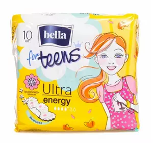 Гігієнічні прокладки BELLA FOR TEENS ULTRA ENERGY (10шт) Гігієнічні прокладки BELLA FOR TEENS ULTRA ENERGY (10шт)