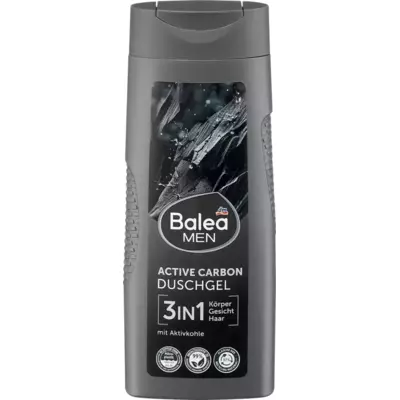 Чоловічий гель для душу, обличчя і шампунь Balea Active Carbon, 300 мл