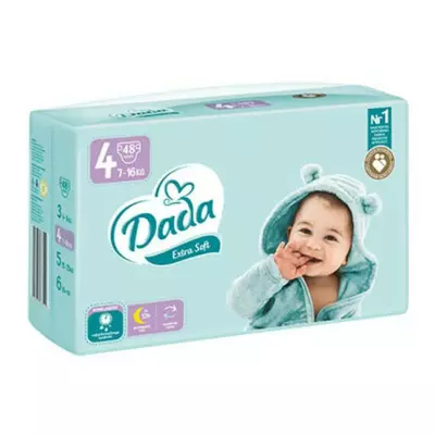 Підгузники дитячі Dada Extra Soft Maxi (4) 7-18 кг, 48шт.