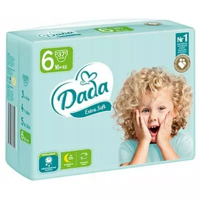 Підгузники дитячі Dada Extra Soft (6) Extra Large 15+ кг, 37шт.