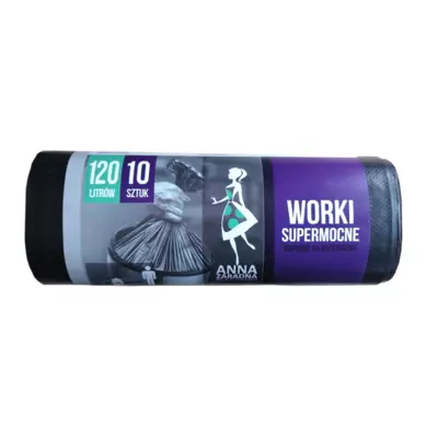 ANNA ZARADNA Пакети для сміття суперміцні, 120л*10шт.