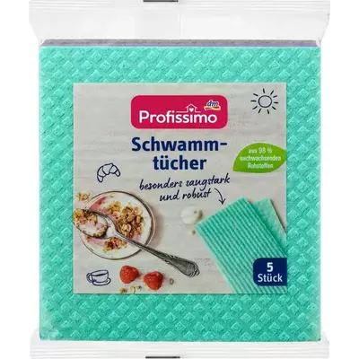 Поглинаюча ганчірка для прибирання DM Profissimo Schwammtucher 5 шт.