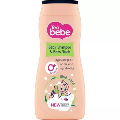 Дитячий шампунь і гель для душу TEO Bebe Aloe, 200мл