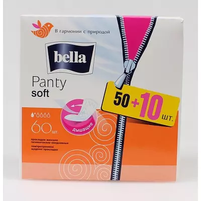 Прокладки гiгiєнiчнi щоденнi BELLA PANTI SOFT 50+10 (60шт)