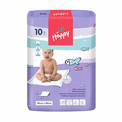 Пелюшки дитячі HAPPY BELLA BABY 60x60 см (10 шт.)