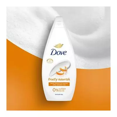 Гель-крем для душу Dove Fruity nourish Фруктове Живлення, 450 мл