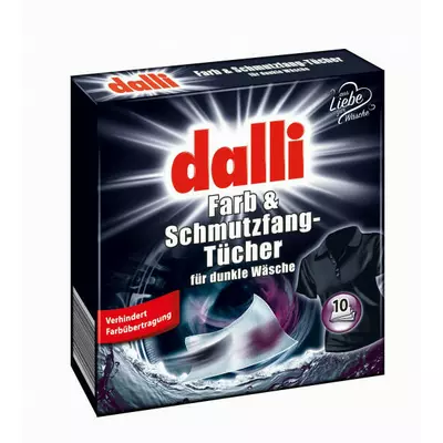 Абсорбувальні серветки для темної білизни Dalli Schmutzfangtücher Dunkle Wäsche, 10 шт