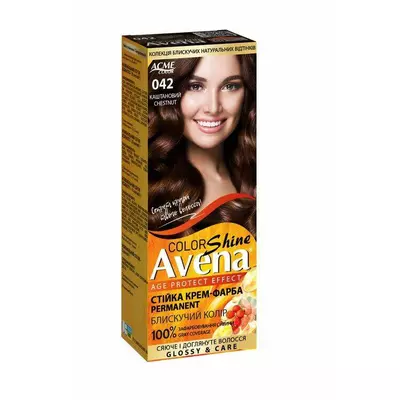 Крем-фарба для волосся "ЕКМІ-КОЛОР" AVENA 042 Каштановий