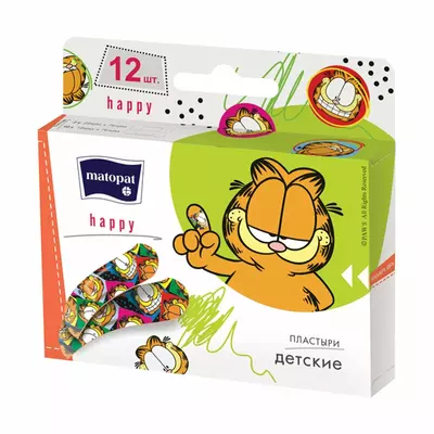 Пластирі медичні Matopat HAPPY 12шт.