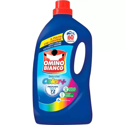 Гель Omino Bianco Color + для прання кольорових речей 60 прань 2.4 л