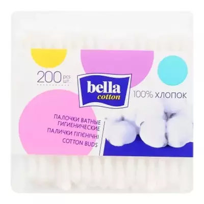 Ватні палички Bella Cotton 200 шт