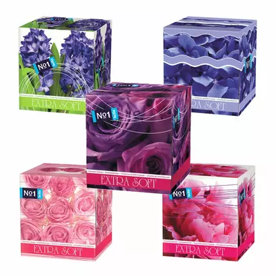 Хустинки гігієнічні паперові Bella №1 Extra Soft (80 шт. Голубі пелюстки)