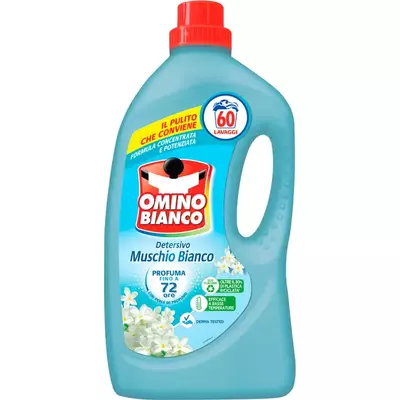 Універсальний гель для прання Omino Bianco Білий мускус 60 прань 2.4 л