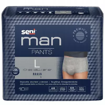 Поглинаючі труси для дорослих SENI MAN PANTS large (3) 10шт.